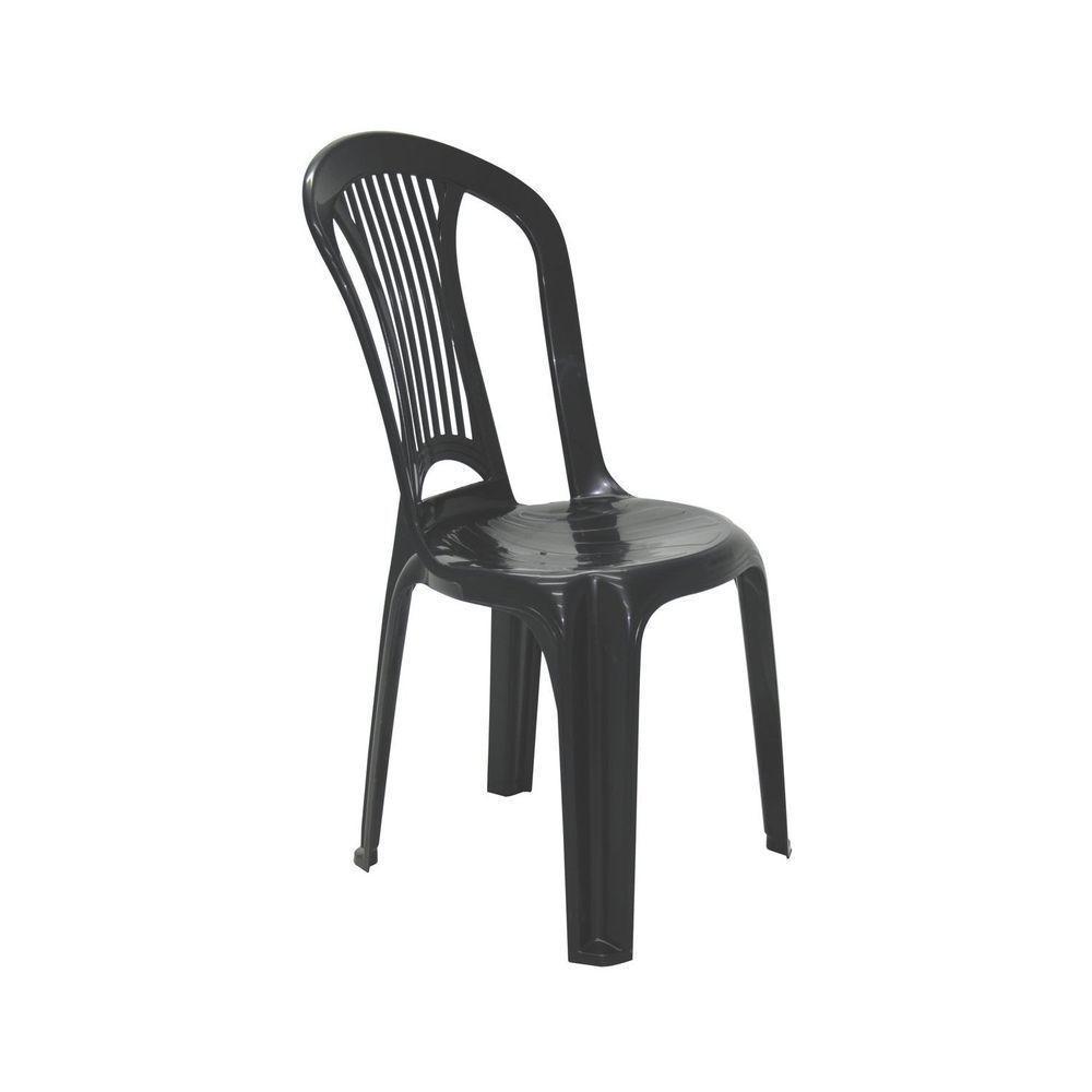 Cadeira Atlântida Tramontina Sem Braços Preta Tramontina - 1