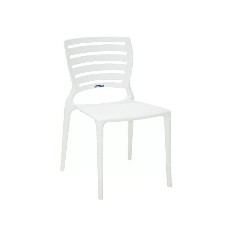 Cadeira Sofia Branca Tramontina Encosto Vazado Horizontal 92237/010 - 1