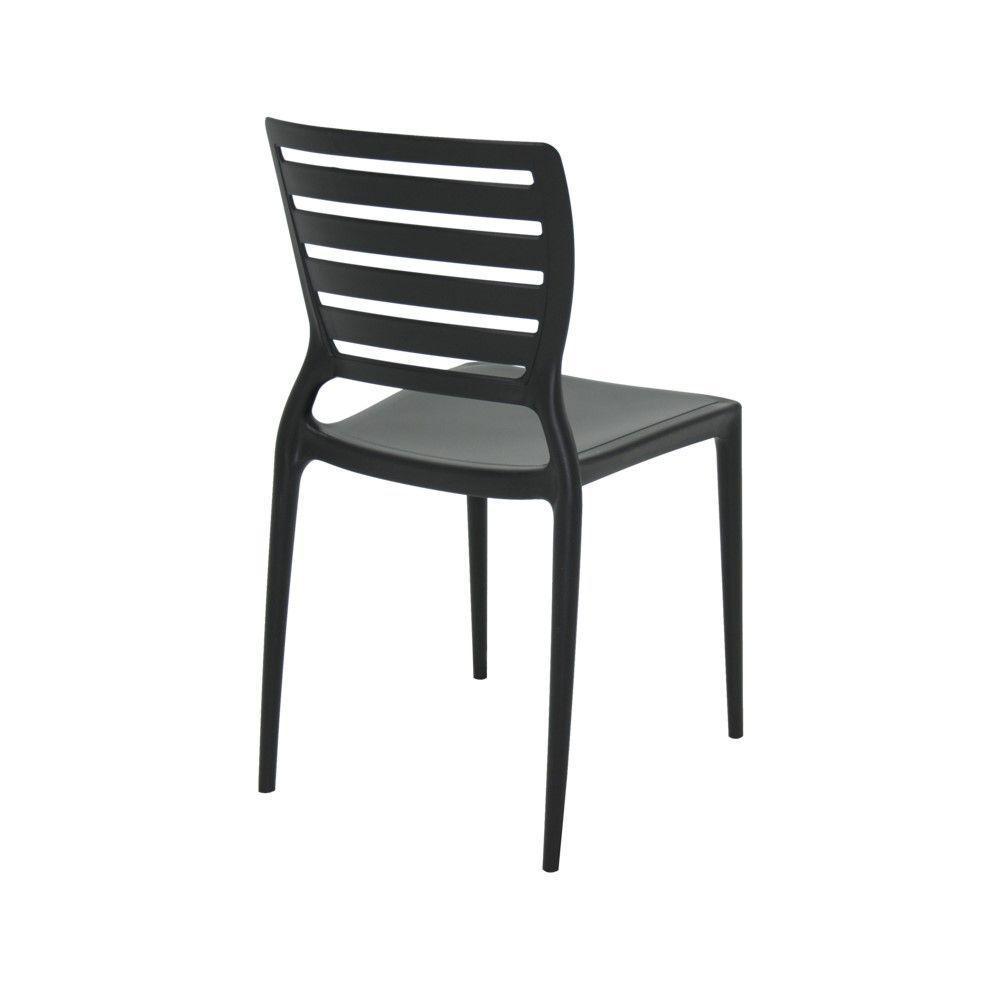 Cadeira Sofia Preta Tramontina Encosto Vazado Horizontal 92237/009 - 7