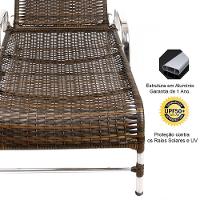 2 Espreguiçadeiras Esteira e 1 Mesa de Centro Garden Pedra Ferro - 2