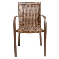 2 Cadeiras Argila, Alumínio Pintura Eletrostática Marrom - 7