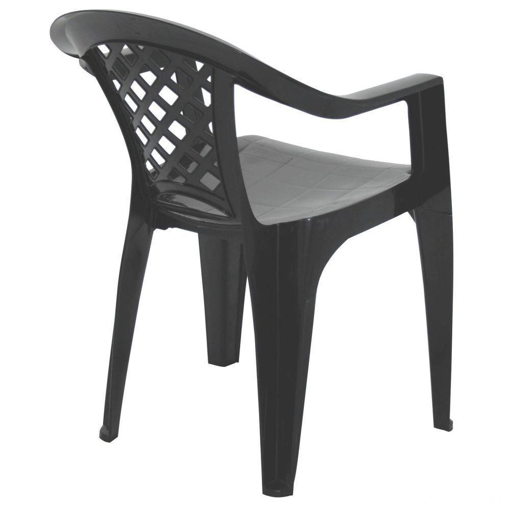 Cadeira Tramontina Iguape Basic Com Braços Em Polipropileno Preto Tramontina - 4