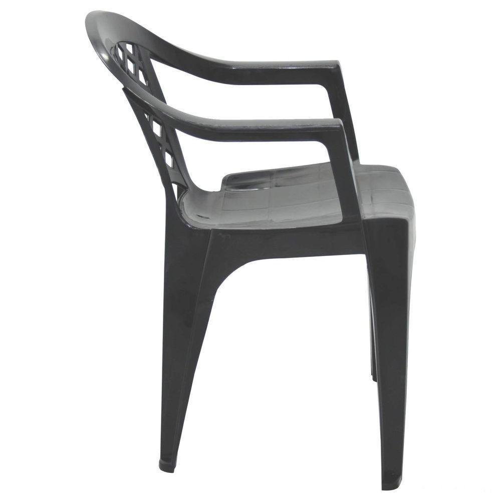 Cadeira Tramontina Iguape Basic Com Braços Em Polipropileno Preto Tramontina - 6