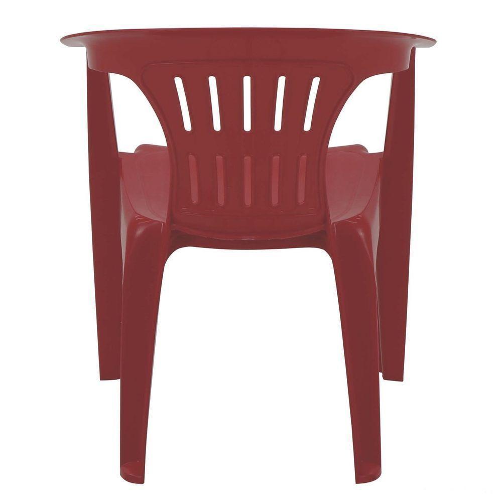 Cadeira Tramontina Atalaia Basic Com Braços Em Polipropileno Vermelho Tramontina - 6