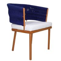 4 Poltronas Califórnia Em Alumínio Bronze, Corda Náutica - 9