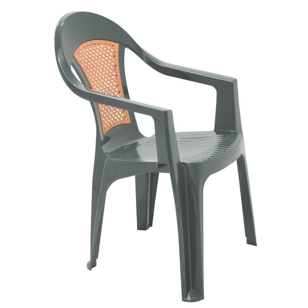 Cadeira Tramontina Malibu Classic Com Braços Em Polipropileno Verde Tramontina - 1