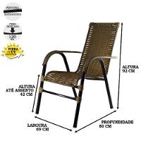 Conjunto Com 4 Cadeiras Bela - Pequi Fibra Sintética - 3