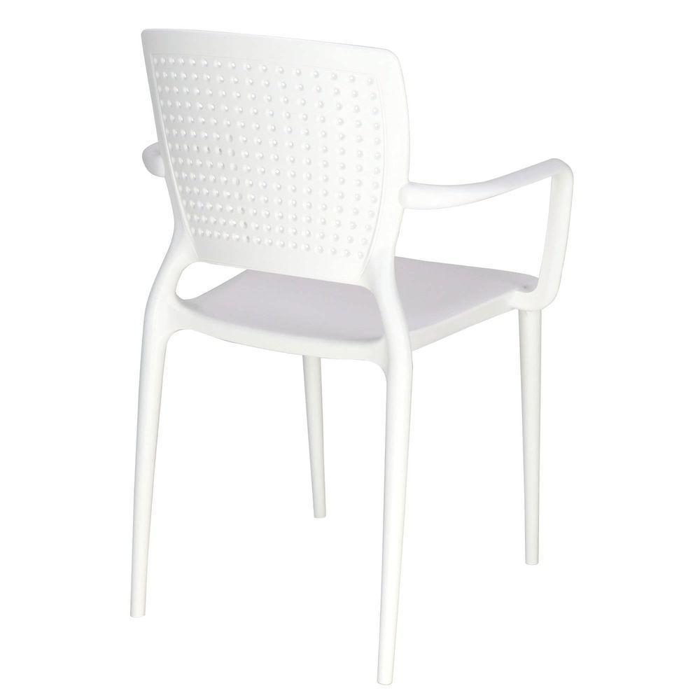 Cadeira Tramontina Safira Branco Em Polipropileno E Fibra De Vidro Com Braços Tramontina - 7