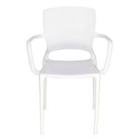 Cadeira Tramontina Safira Branco Em Polipropileno E Fibra De Vidro Com Braços Tramontina - 3