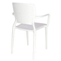 Cadeira Tramontina Safira Branco Em Polipropileno E Fibra De Vidro Com Braços Tramontina - 7