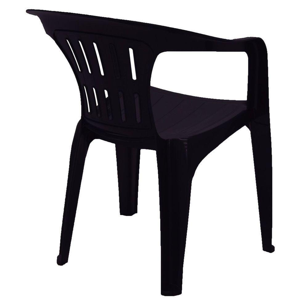 Cadeira Eco Tramontina Atalaia Em Polipropileno Preto Tramontina - 8