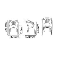 Cadeira Eco Tramontina Atalaia Em Polipropileno Preto Tramontina - 2