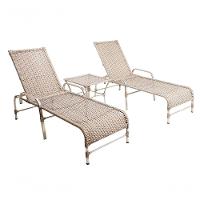 2 Espreguiçadeiras Esteira e 1 Mesa de Centro Garden Mármore - 1