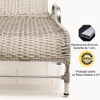 2 Espreguiçadeiras Esteira e 1 Mesa de Centro Garden Mármore - 2