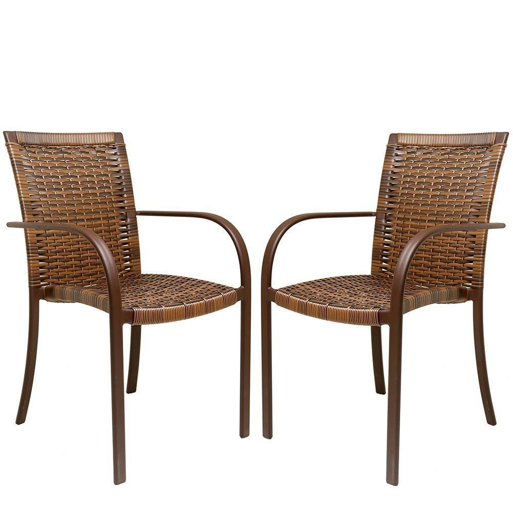 2 Cadeiras Ascoli Argila, Alumínio Pintura Eletrostática Marrom - 1