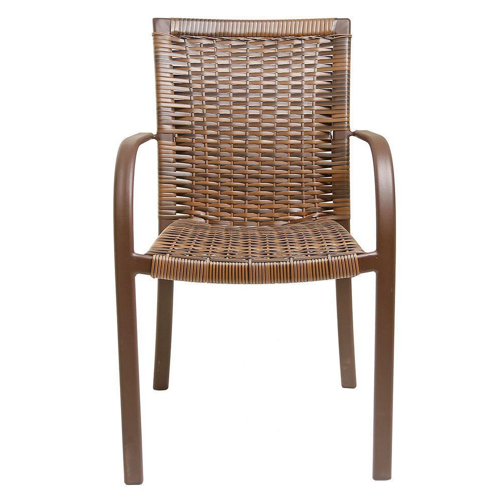 2 Cadeiras Ascoli Argila, Alumínio Pintura Eletrostática Marrom - 4