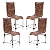 4 Cadeiras Haiti Em Alumínio Para Cozinha Piscina Edícula Argila - 1