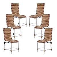 6 Cadeiras Haiti Em Alumínio Para Cozinha Piscina Edícula Capuccino - 1