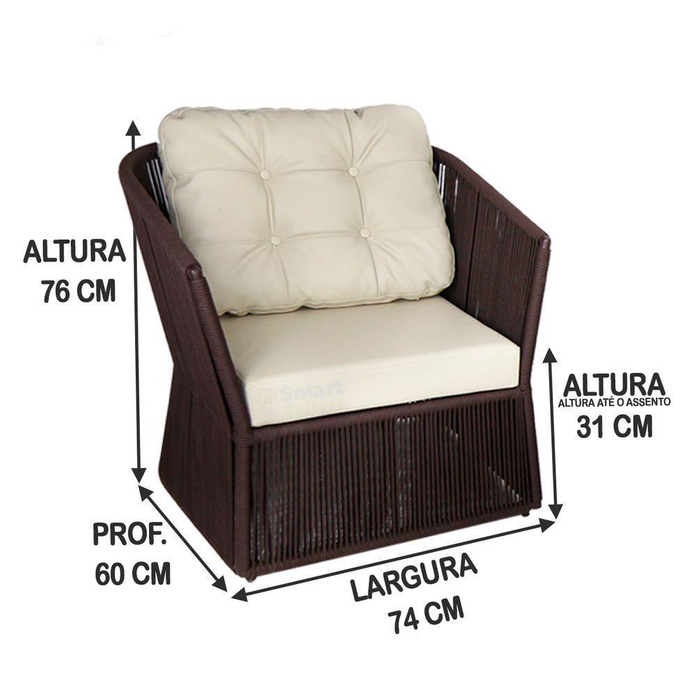 2 Poltronas P/ Área Interna, Sala De Estar, Varanda - 2