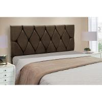 Cabeceira Js Móveis Bia Cama Box Queen 160 Cm Marrom Pena - 2