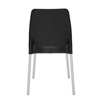 Cadeira Tramontina Vanda Summa Preto Com Pernas De Aluminio - 2