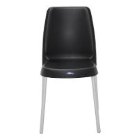 Cadeira Tramontina Vanda Summa Preto Com Pernas De Aluminio - 6