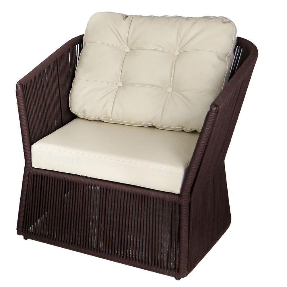 2 Poltronas Com Mesa, Alumínio, Estofado P/ Sala, Recepção - 3