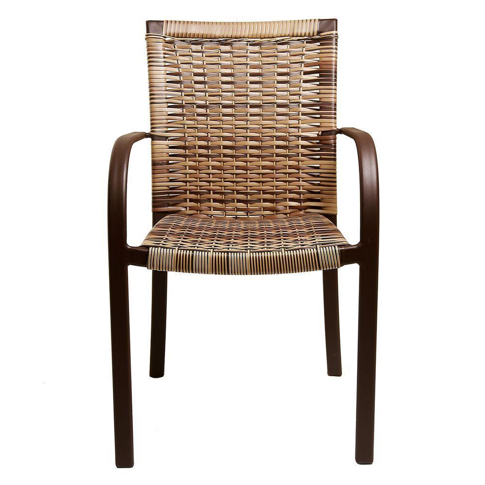2 Cadeiras Ascoli Cor Cappuccino, Alumínio Pintura Eletrostática Marrom, área Interna E Externa - 4