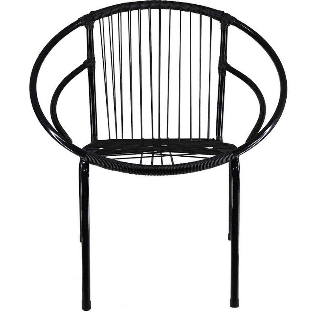 Kit 3 Cadeiras Eclipse Fibra Aço Acesse Móveis Preto - 2