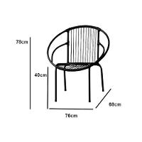 Kit 3 Cadeiras Eclipse Fibra Aço Acesse Móveis Preto