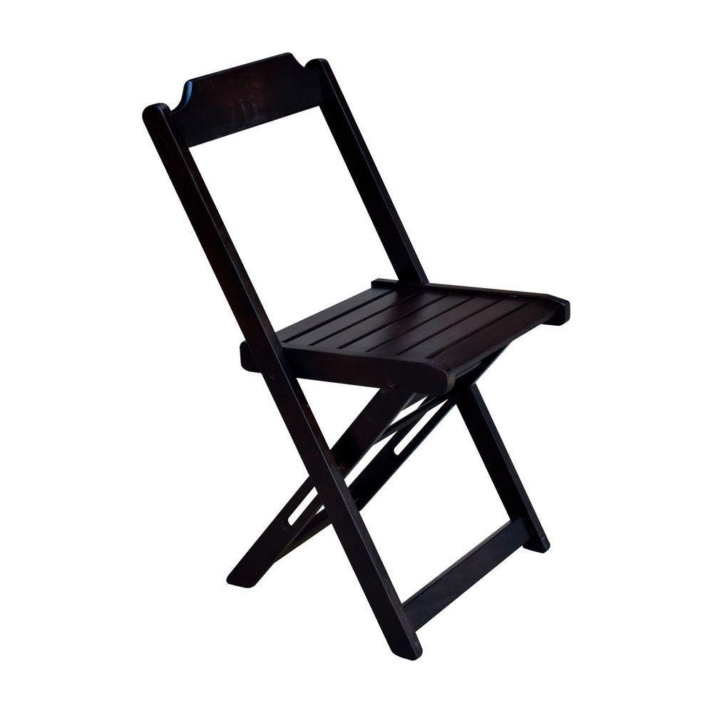 Kit 6 Cadeiras Dobráveis Em Madeira Maciça - Tabaco - Marrom - 3