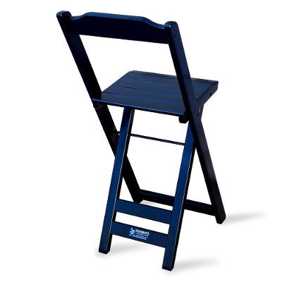 Kit 12 Cadeiras Bistrô Dobrável Madeira Preta