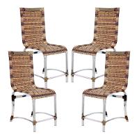 4 Cadeiras Haiti Em Alumínio Para Cozinha Piscina Edícula Capuccino - 2