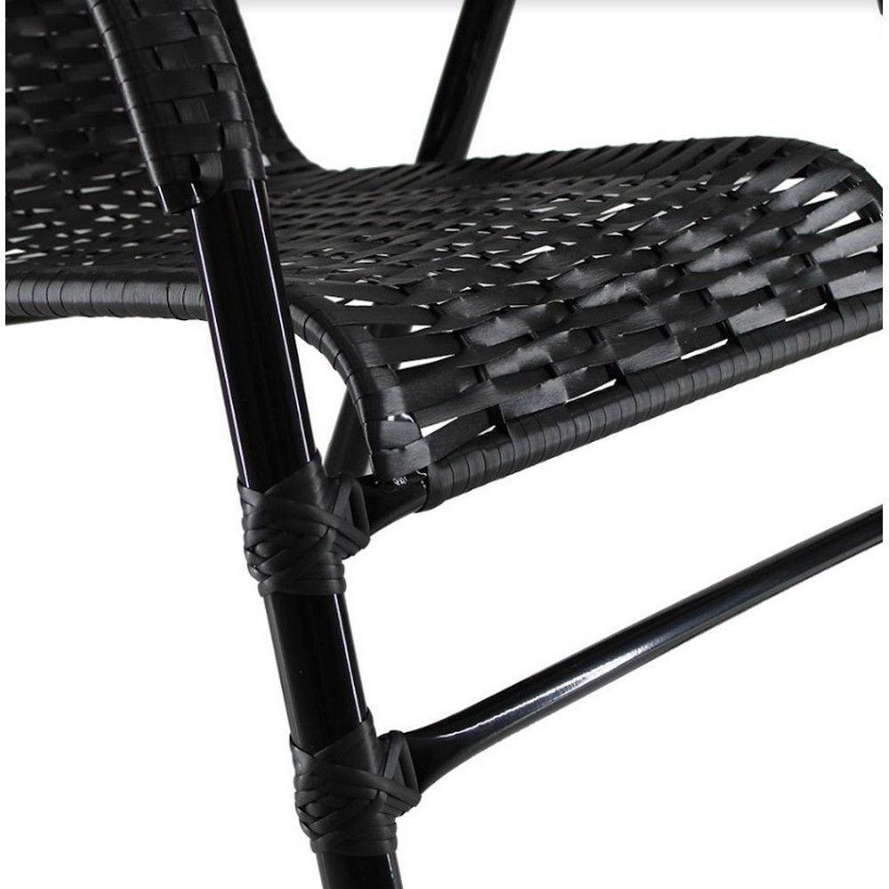 Kit 4 Cadeiras Bela Fibra Sintética Aço Acesse Móveis Preto - 4