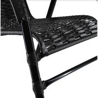 Kit 4 Cadeiras Bela Fibra Sintética Aço Acesse Móveis Preto - 4