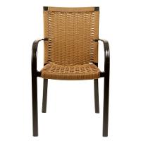 2 Cadeiras Ascoli Cor Oliva Estonado, Alumínio Pintura Eletrostática Preta, área Interna E Externa - 4