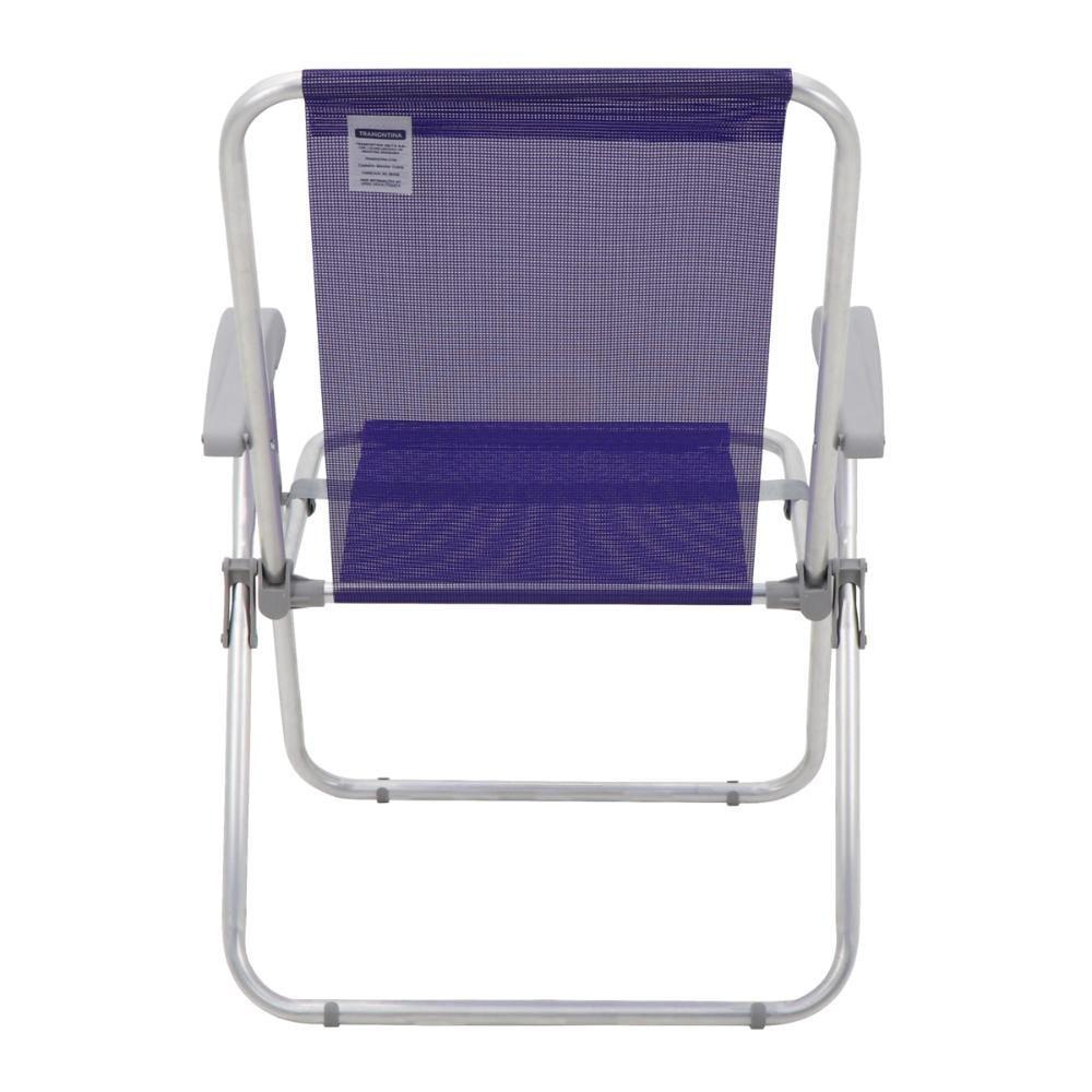 Cadeira De Praia Tramontina Com Assento Roxo - 8