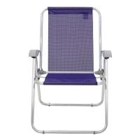 Cadeira De Praia Tramontina Com Assento Roxo - 13