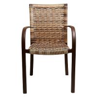 2 Cadeiras Ascoli Cor Cappuccino, Alumínio Pintura Eletrostática Marrom, área Interna E Externa - 4