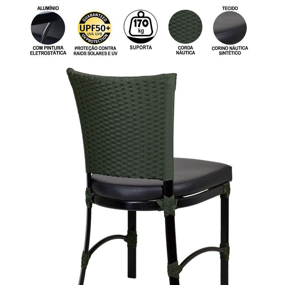 4 Cadeiras Florata Com Mesa P/ Área De Churrasco, Jardim - 5