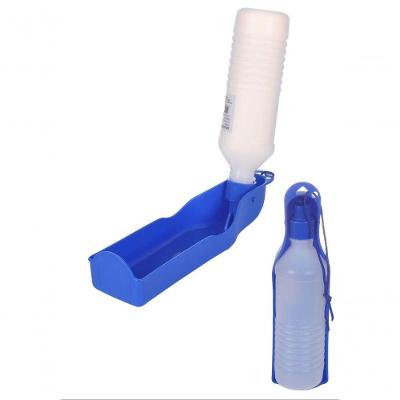 Bebedouro Portáteis 500Ml Com Rosca Para Garrafa Pet Meu Pet Azul