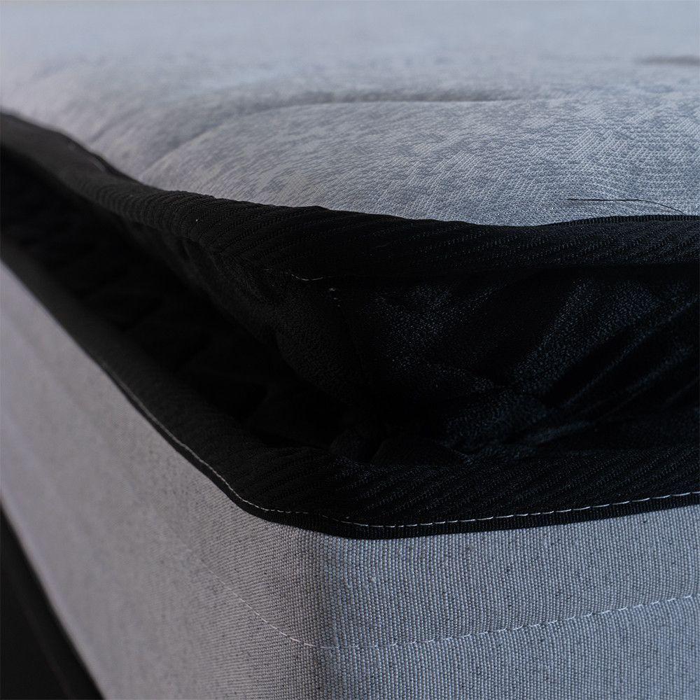 Colchão Solteiro Bem Mm Espuma D45 Eps 88x188cm Hellen Preto Com Cinza - 2