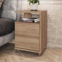 Mesa De Cabeceira Campeche 2 Gavetas Henn D07-10 Jequitibá. - 4