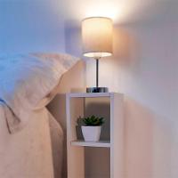 Mesa De Cabeceira Branca Cama Solteiro Quarto Sala 20Cm - 6