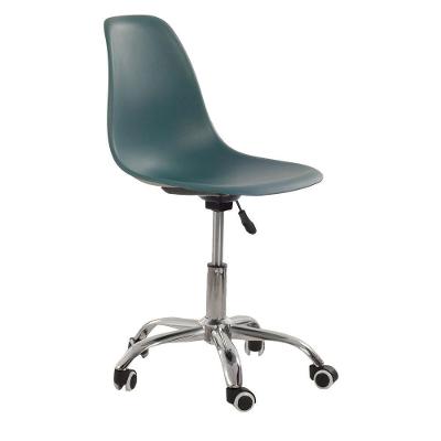 Cadeira Com Rodízios Eames Office Turquesa
