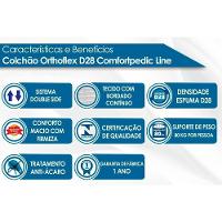 Cama Box Solteiro CRC + D28 Orthoflex + Armário Multiuso Margarida Branco - 3