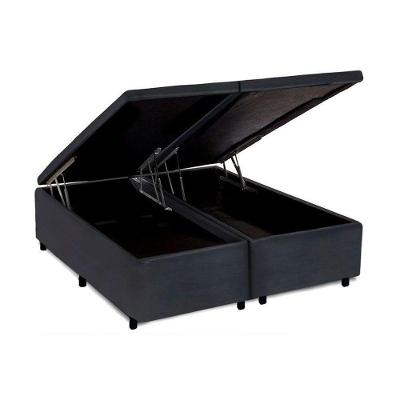 Cama Box Baú Queen Universal Suede Gray (158x198x35) - Costa Rica