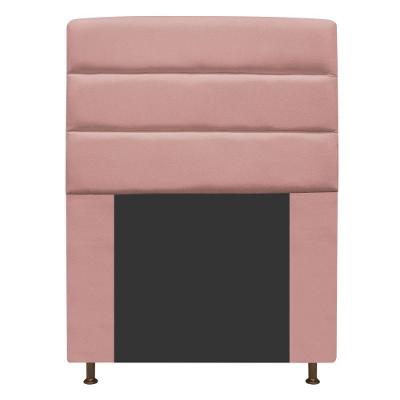 Cabeceira Turim 90 Cm Solteiro Suede Rosê