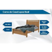 Cama de Casal Reali Rovere/Amêndoa - Lopas