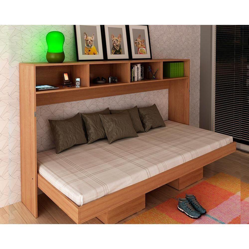 Cama Multifuncional Juvenil Articulada Dobrável CM8020 Amêndoa - Tecno Mobili - 1